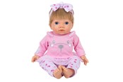 Legetøj - Tiny Treasures Dukke med blond hår og rosa outfit - 30542