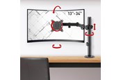 Skærmholder - Barkan Monitor Arm - 1 Monitor13'- 34' - Black - M121T
