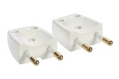 Afbrydermateriel - Nordic Quality Plug Flat DK - 2pcs. - 303916