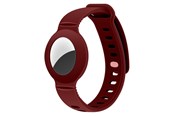 Mobil - Andet Tilbehør - Lippa Silicone Wristband for AirTag and Smart Finder – Red - LPCOVER0051