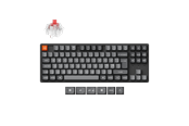 Tastatur - Keychron K8 MAX QMK/VIA Wireless Tri-Mode - Super Red - Gaming Tastatur - Uden Numpad - Nordisk - Sort - K8M-J1-BO