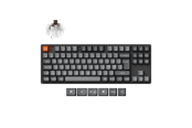 Tastatur - Keychron K8 MAX QMK/VIA Wireless Tri-Mode - Super Brown - Gaming Tastatur - Uden Numpad - Nordisk - Sort - K8M-J3-BO