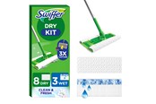 Rengøring - Swiffer Floor Handle 1 (+8dry +3wet) - 8700216656122