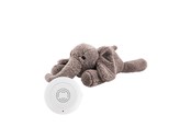 Babylegetøj - Flow Amsterdam George (Grå) Elefant - Genopladelig Hjertelydsbamse *DEMO* - 2045027