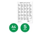 Blæk, Toner & Forbrugsstoffer - Leitz Premium A3/A4 lamineringsrenseark, pakke med 5 - 72550000