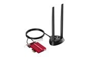 Netværksadapter (netkort, printserver mv.) - Cudy Adapter PCI-E WE4000 AX5400 WiFi 6E Magnetic Antennas - WE4000