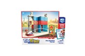 Konstruktionslegetøj - Tile Town Brandstation, Magnetisk Byggesæt 46 dele - 90305