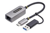 Netværksadapter (netkort, printserver mv.) - StarTech.com 2.5GbE USB-C to Ethernet Adapter with USB-A Converter - network adapter - USB-C 3.2 Gen 1 / Thunderbolt 3 - 10M/100M/1G/2.5 Gigabit Ethernet - U2GA-USB-C-ETHERNET