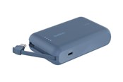 Powerbank - Belkin BoostCharge power bank - with integrated cable - 24 pin USB-C - 20 Watt Powerbank - 10000 mAh - BPB021HQBL