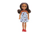 Dukker & Tilbehør - Barbie Chelsea Doll Wearing Removable Blue Dress With Brown Hair - HXM97