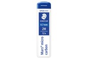 Skrive- og Tegneværktøjer - Staedtler MARS MICRO MINE 0,7mm 2H, 12 ETUIER Á 12 MINER - 250 07-2H