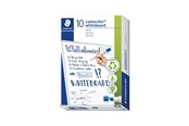 Skrive- og Tegneværktøjer - Staedtler LUMOCOLOR WB-MARKER, 10 STK, 2-5mm BLÅ - 351 B-3