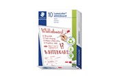 Skrive- og Tegneværktøjer - Staedtler LUMOCOLOR WB-MARKER, 10 STK, 2mm rød - 351-2