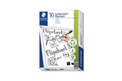 Skrive- og Tegneværktøjer - Staedtler LUMOCOLOR FLIP C-MARKER 2-5mm,10 STK GRØN - 356 B-5