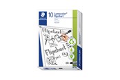 Skrive- og Tegneværktøjer - Staedtler LUMOCOLOR FLIP C-MARKER 2mm,10 STK GRØN - 356-5