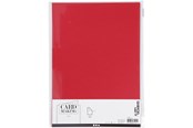 Kreativitet & Hobbyartikler - Creativ Company - Cardboard Red A4 220g 10 pcs. - 219013