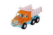 Legetøjsbil - Cavallino Toys - Cavallino Safari Torpedo Tipper Truck Orange 26.5cm - 1831SF01