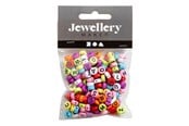 Kreativt Legetøj - Creativ Company Round Letter Beads Various Colors 25 grams - 743074