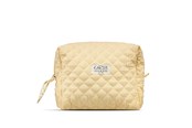 Anden personlig pleje - Karen Stor toilettaske i gul småblomstret quilt - 10073-2