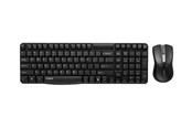 Tastatur - RAPOO X1800 - Tastatur & Mus sæt - Nordisk - Sort - 11567