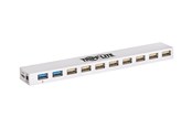 USB hub - Eaton series 10-Port USB 3.0 / USB 2.0 Combo Hub - USB Charging 2 USB 3.0 & 8 USB 2.0 Ports USB hub - 10 ports - Hvid - U360-010C-2X3