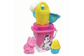 Udendørsleg - Androni Bucket Beach Set Unicorn 8pcs. - 1340-0UNI