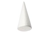 Kreativitet & Hobbyartikler - Creativ Company - Styrofoam Cone White 35cm - 54345