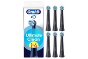 Eltandbørste - Oral-B Tandbørstehoveder iO Ultimate Clean Black - 6 pcs - 8700216195522