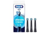 Eltandbørste - Oral-B Tandbørstehoveder iO Ultimate Clean Black - 3 pcs - 8700216456753