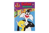 Kreativt Legetøj - Boek Specials Nederland BV Warner Bros Color Coloring Book Looney Tunes with Stickers - 8716745023977
