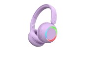 Hovedtelefoner/headset - Lalarma Wireless headphone - with ambient light for kids - LALAR-WHWL-PURPLE