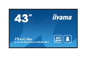 Digital skiltning & Hotel - iiyama ProLite LH4365UHSB-B1 - 3840x2160 (4K) - 60Hz - IPS - LH4365UHSB-B1