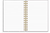 Blokke, Formularer & Notesbøger - Burde Notebook A5 burgundy flowers - 92762100