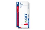 Skrive- og Tegneværktøjer - Staedtler STAEDTLER KUGLEPEN 4320 MF, ÆSKE 10 STK, rød - 4320 M-2