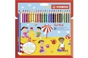 Skrive- og Tegneværktøjer - STABILO Trio Thick - Thick Triangular Colored Pencil - Set 24 pcs. - 203/24-01