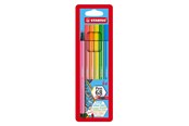 Skrive- og Tegneværktøjer - STABILO Pen 68 - Felt-tip pen - Set of 6 Fluorescent Pieces - 6806-1