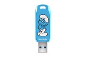 USB Stick - SANDISK Smølferne - Brillesmølf udgave - 64GB - USB Stick - SDCZIS-064G-G46