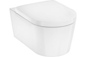 Toiletter, sæder, bideter og reservedele - Hansgrohe EluPura S vægh toilet 540 u/skyllerand med SC/QR sæde med låg, hvid - 61119450