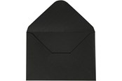 Konvolutter & Forsendelsesbokse - Creativ Company - Envelope Black 11.5x16cm 10 pcs. - 217012