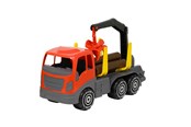 Udendørsleg - Plasto Lastbil til træstammer og kran. 45 cm. - 1678000BOX