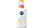 Kropspleje - Nivea Kids Sensitive Sun Spray SPF 50+ 200ml - 4006000132242
