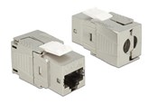Netværkstilbehør - DeLOCK Keystone Module RJ45 jack Cat.6A toolfree - 86288