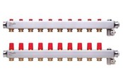 Gulvvarme - Danfoss gulvvarmemanifold 10+10 SSM - 088U0810