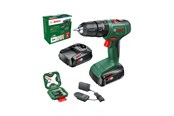 Skrue/Boremaskine - Bosch AKKUSLAGBOREMASKINE EASY 18V 2X2,0AH M/TILB - 06039D8109