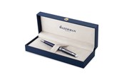 Skrive- og Tegneværktøjer - Waterman Hemisphere, Kuglepen, Blålakeret med Palladium beklædning, Medium Spids, Blåt Blæk, Gaveæske - 2214206