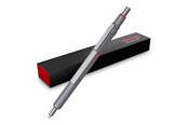 Skrive- og Tegneværktøjer - Rotring rOtring 600 Gel Pen | 0,55 mm | Sort Blæk | Sølv Metal Krop | Skridsikkert Rillet Greb & Sekskantet skaft | Genopfyldelig - 2196011