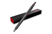 Skrive- og Tegneværktøjer - Rotring rOtring 600 Kuglepen | Medium Spids | Sort Blæk | Metalkrop | Mørk Sten | Skridsikkert Rillet Greb & Sekskantet skaft | Genopfyldelig - 2204408