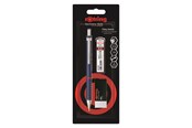 Skrive- og Tegneværktøjer - Rotring rOtring Tikky Retro Mekanisk Blyant & Viskelæder Sæt | 2B Bly, 0,5 mm | Blåt Skaft - 2221253