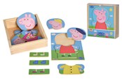 Trælegetøj - Peppa Pig Tøjpuslespil i træ, 14 Dele - 109265707