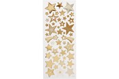 Hobby artikler - Creativ Company - Stickers Gold Stars 1 Sheet - 29152